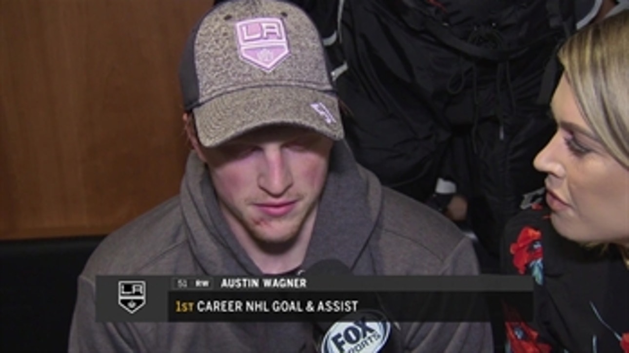 Austin Wagner elated after first career goal, assist