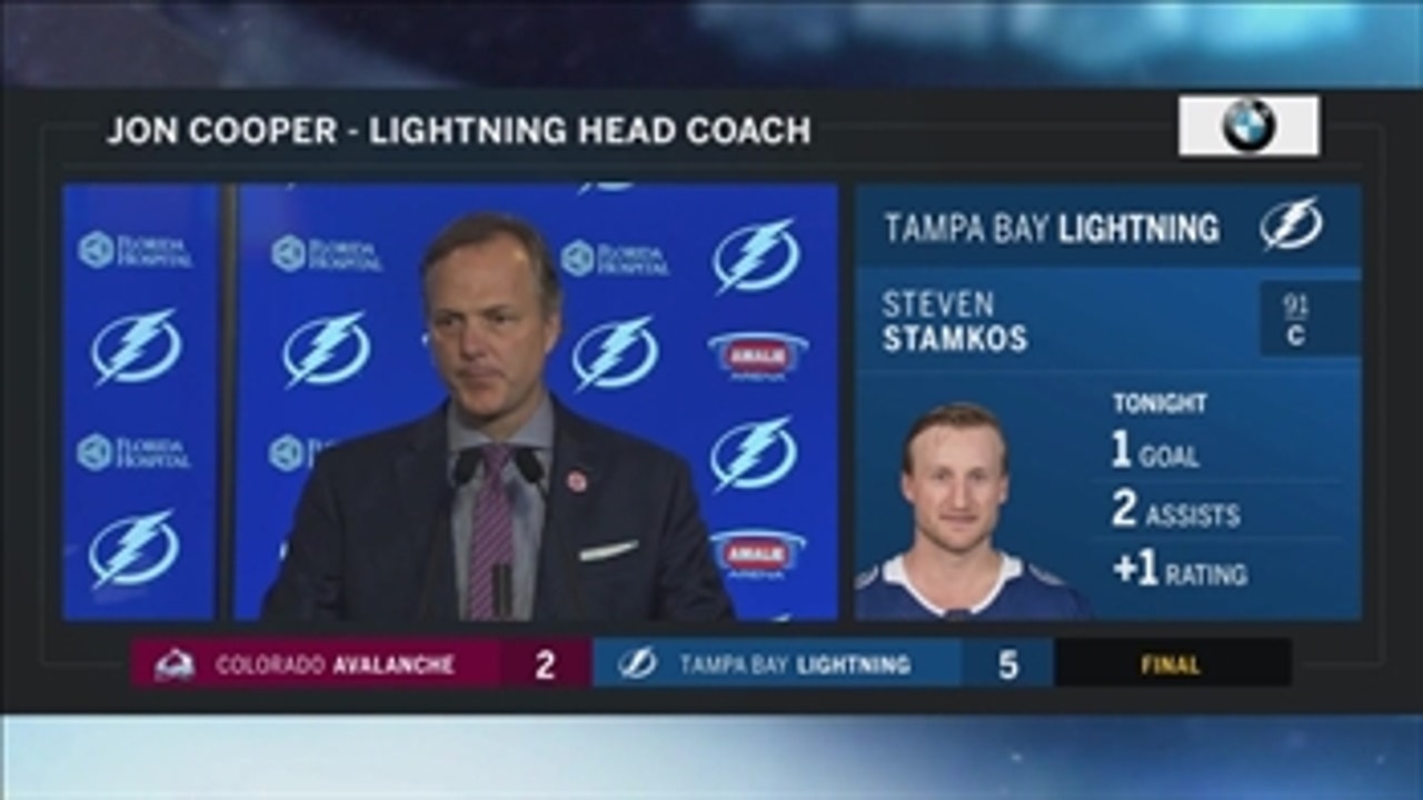 Lightning coach Jon Cooper impressed with Budaj's work ethic