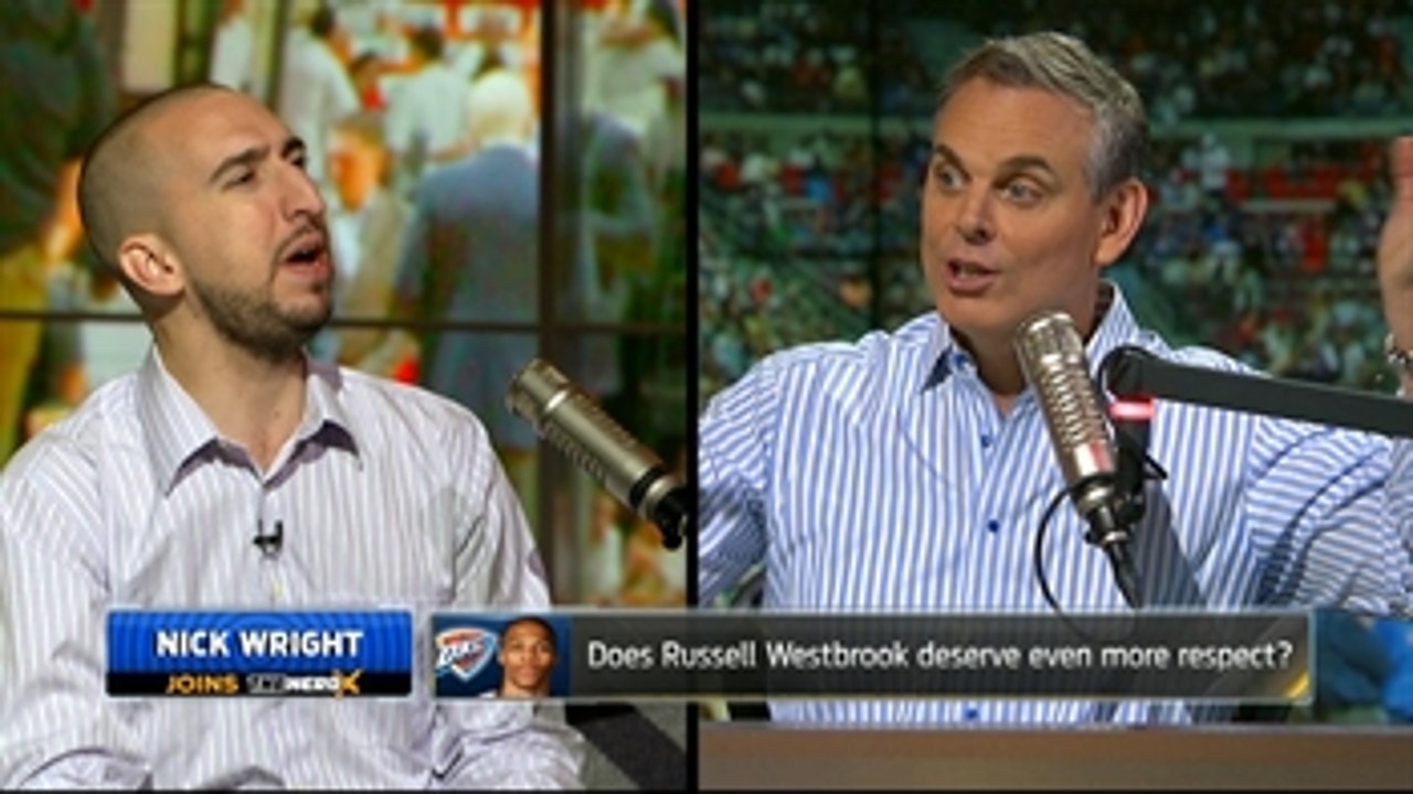 Nick Wright in studio to tell Colin why he is still wrong about Russell Westbrook ' THE HERD