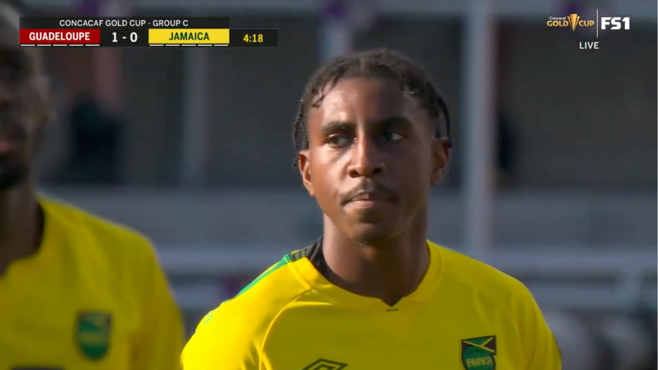 Amari'i Bell's own goal helps Guadeloupe take early 1-0 lead vs Jamaica