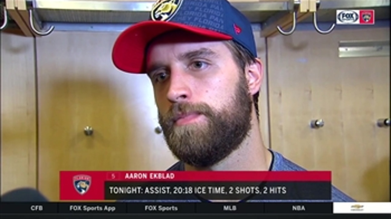 Aaron Ekblad discusses how game got away from Panthers after a strong start