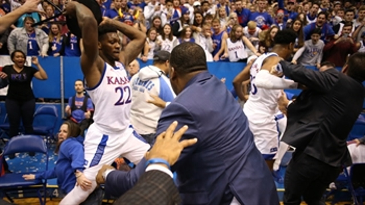 Following Kansas-Kansas St brawl: 'This is not pushing and shoving, it is full fledged fists flying,' Rob Stone says