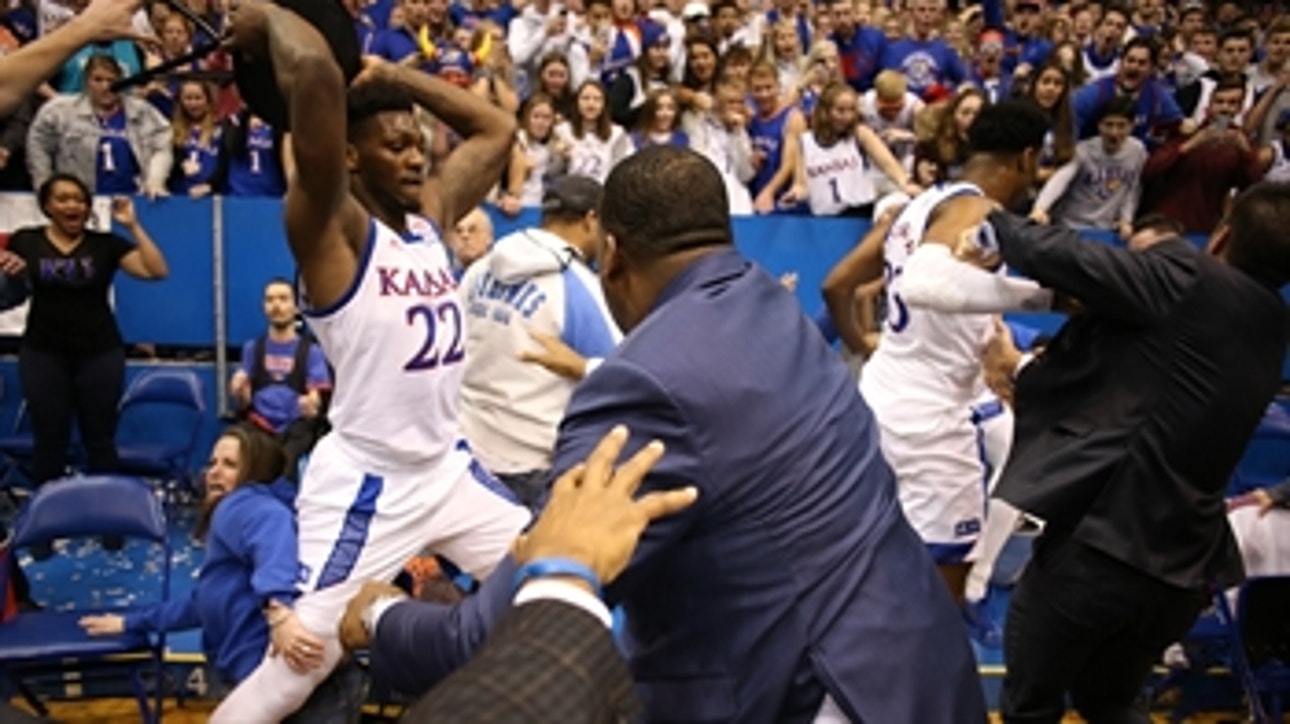 Following Kansas-Kansas St brawl: 'This is not pushing and shoving, it is full fledged fists flying,' Rob Stone says