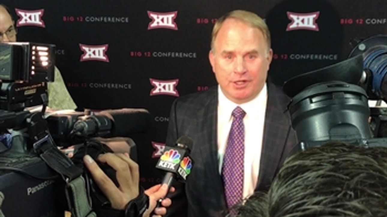 Gary Patterson on what he likes most about Shawn Robinson | Big 12 Media Days