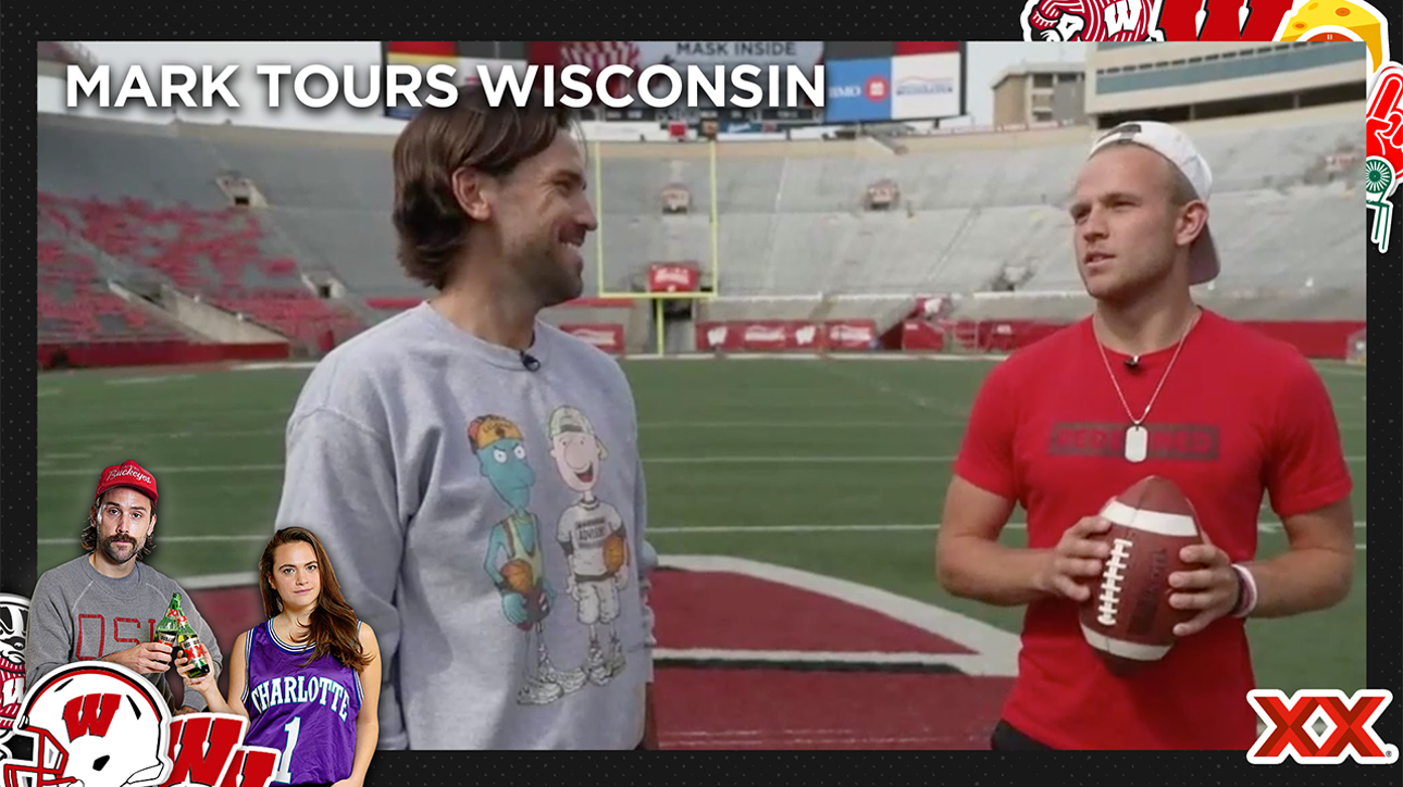 Badgers guard Brad Davison gives Mark Titus a tour of Wisconsin ' Ultimate College Football Road Trip