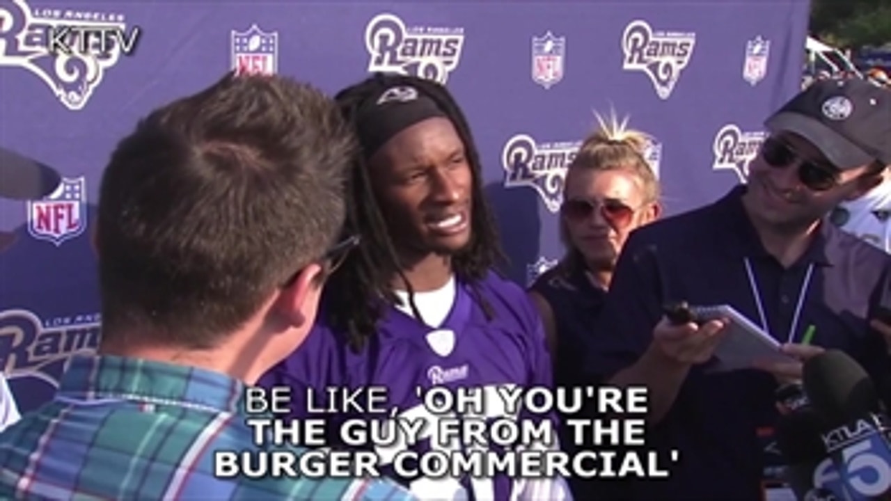 Gurley on being recognized in L.A.: 'The guy from the burger commerical'