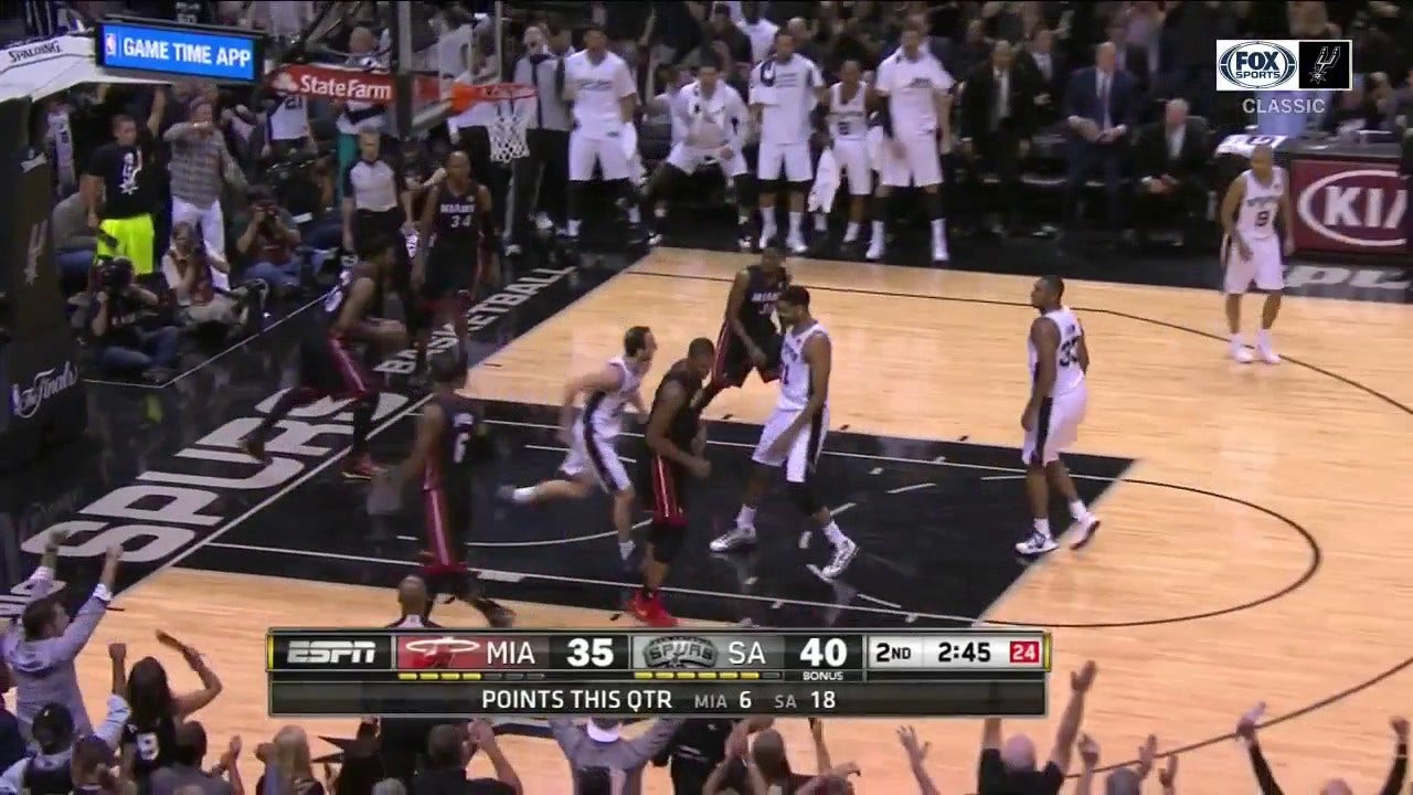 WATCH: Manu Ginobili RISES UP for HUGE Dunk | Spurs CLASSICS