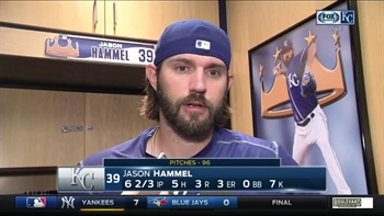 Jason Hammel says Saturday's win was 'a step in the right direction'