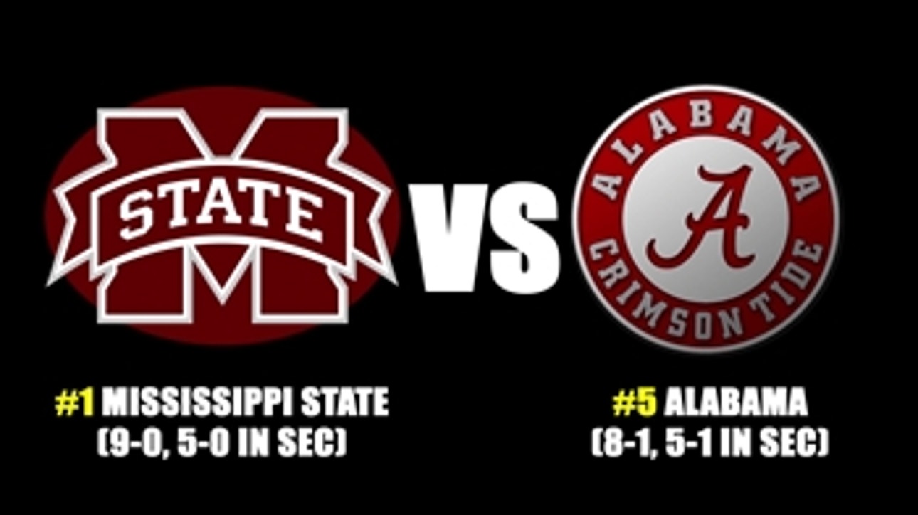 Mississippi State heads to Alabama for biggest college football game of the season