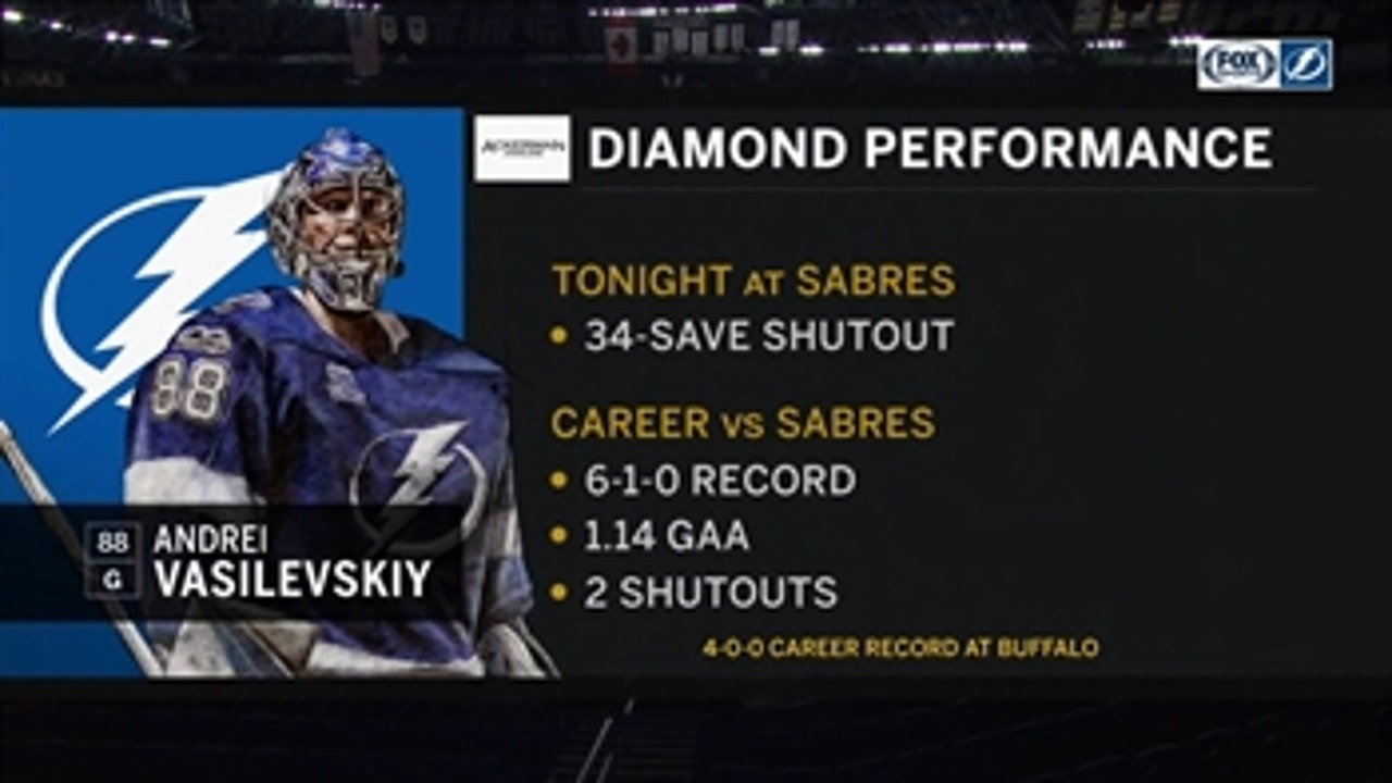 Andrei Vasilevskiy continues to thrive against Sabres