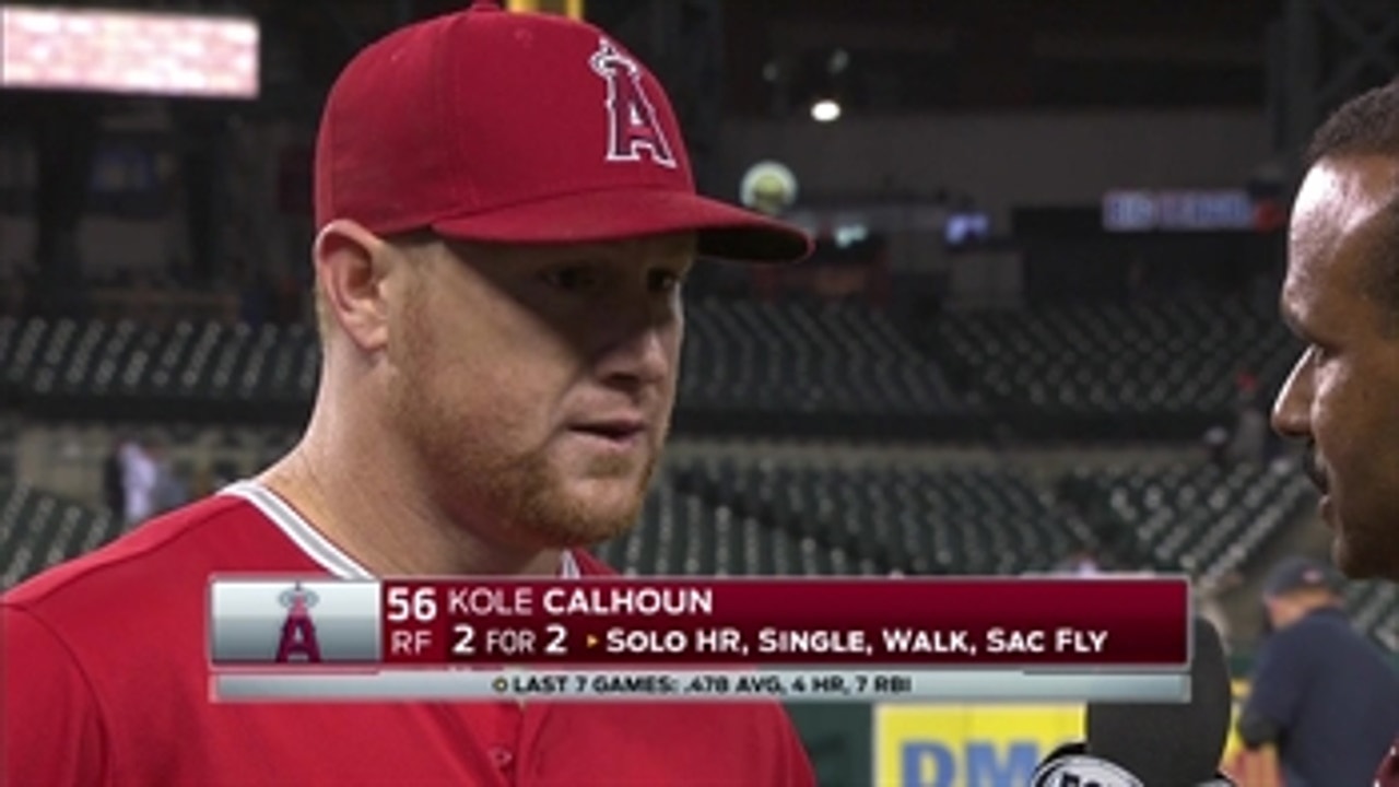 Kole Calhoun after 5-3 win over Tigers