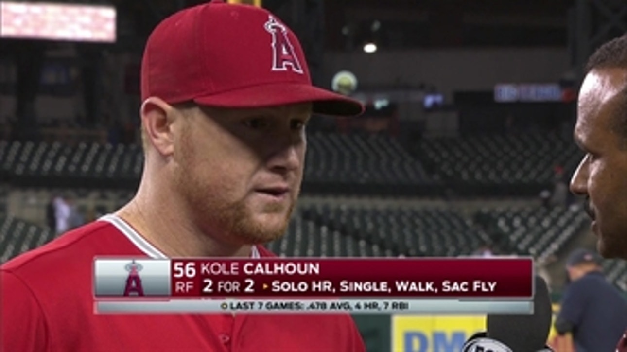 Kole Calhoun after 5-3 win over Tigers