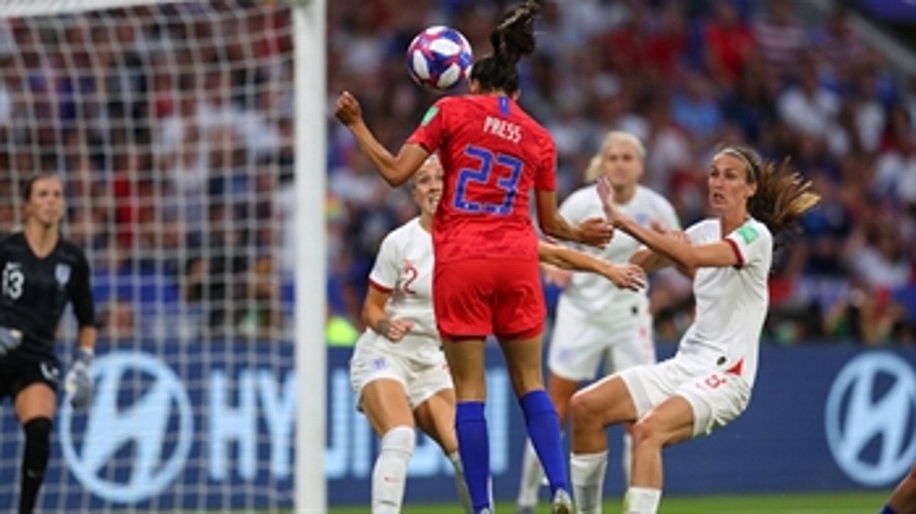 Christen Press' perfect header gives United States a 1-0 lead vs. England ' 2019 FIFA Women's World Cup™