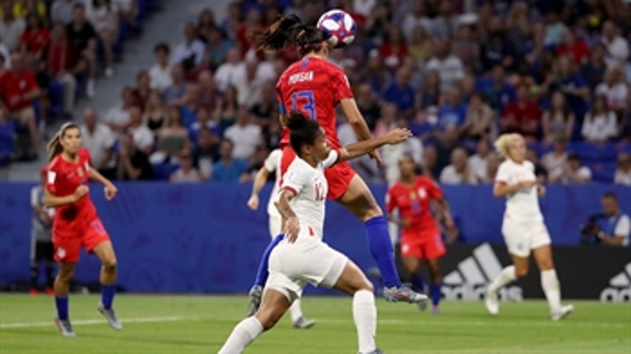 United States' Alex Morgan scores on her birthday for a 2-1 lead vs. England ' 2019 FIFA Women's World Cup™