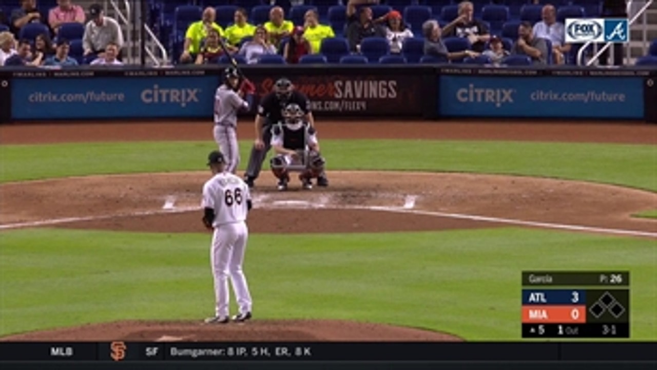 WATCH: Ender Inciarte hits first homer of season off a lefty