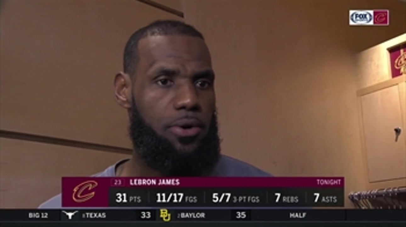 LeBron on the impact of Larry Nance Jr's offensive production