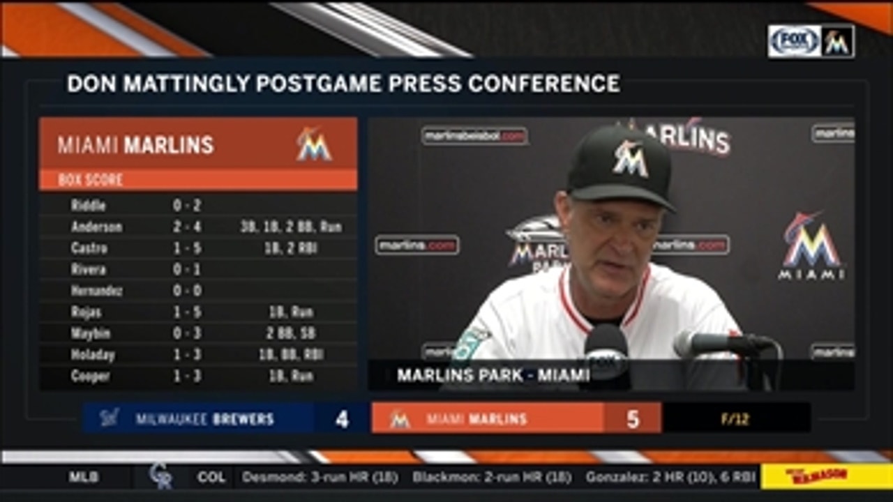 Don Mattingly: "We've been winning these by getting a hit"