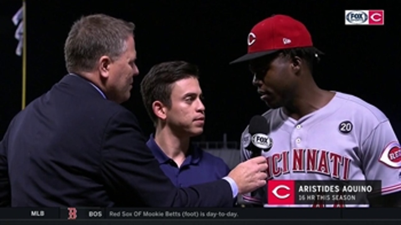Aristides Aquino taking ups & downs of rookie year in stride with Reds