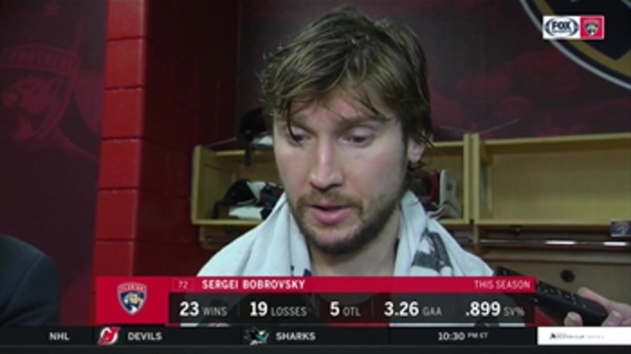 Sergei Bobrovsky discusses how the game got away in the 3rd vs. Maple Leafs