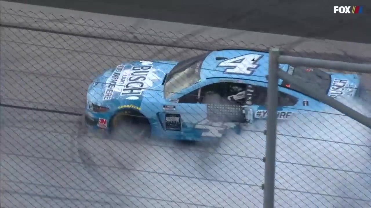 Kevin Harvick's final laps after dominating The Real Heroes 400 victory at Darlington Raceway