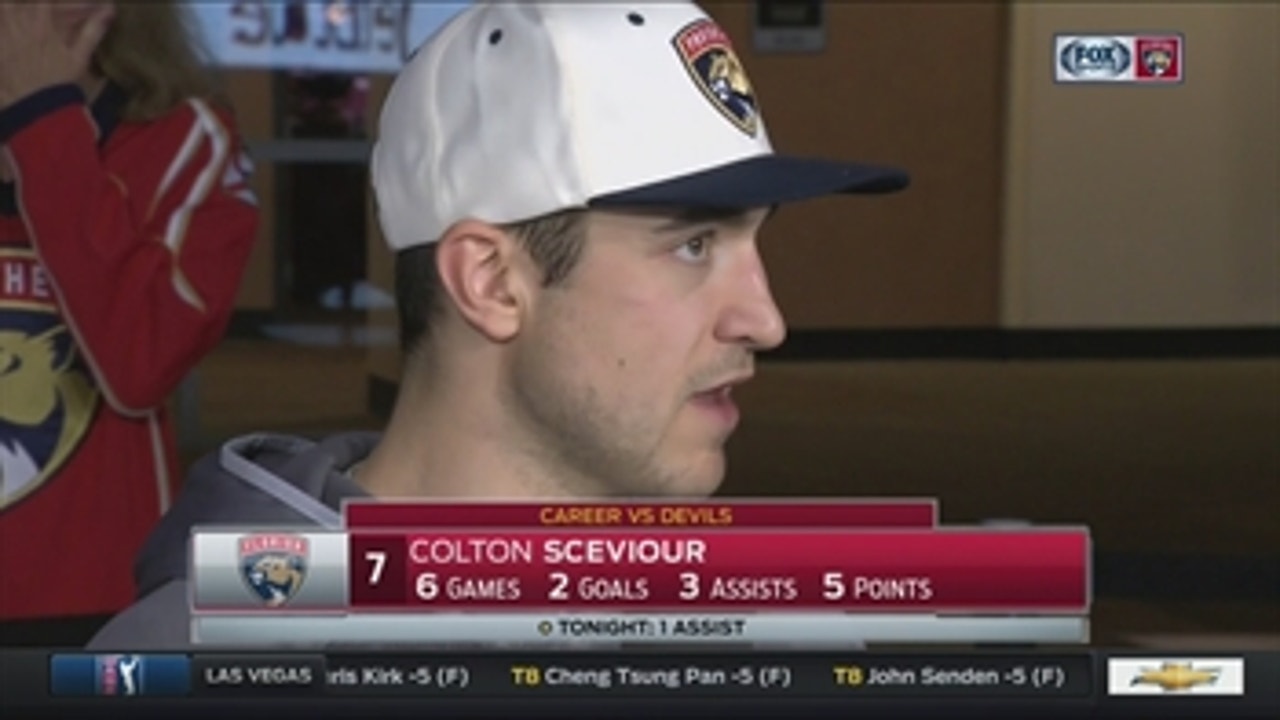 Colton Sceviour on meshing with Smith, Trocheck