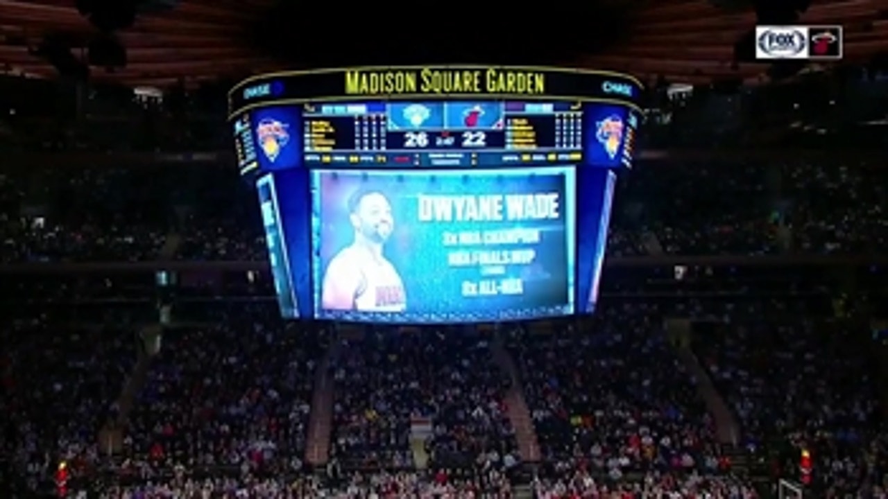ONE LAST DANCE: Knicks deliver tribute video in Dwyane Wade's final game at MSG