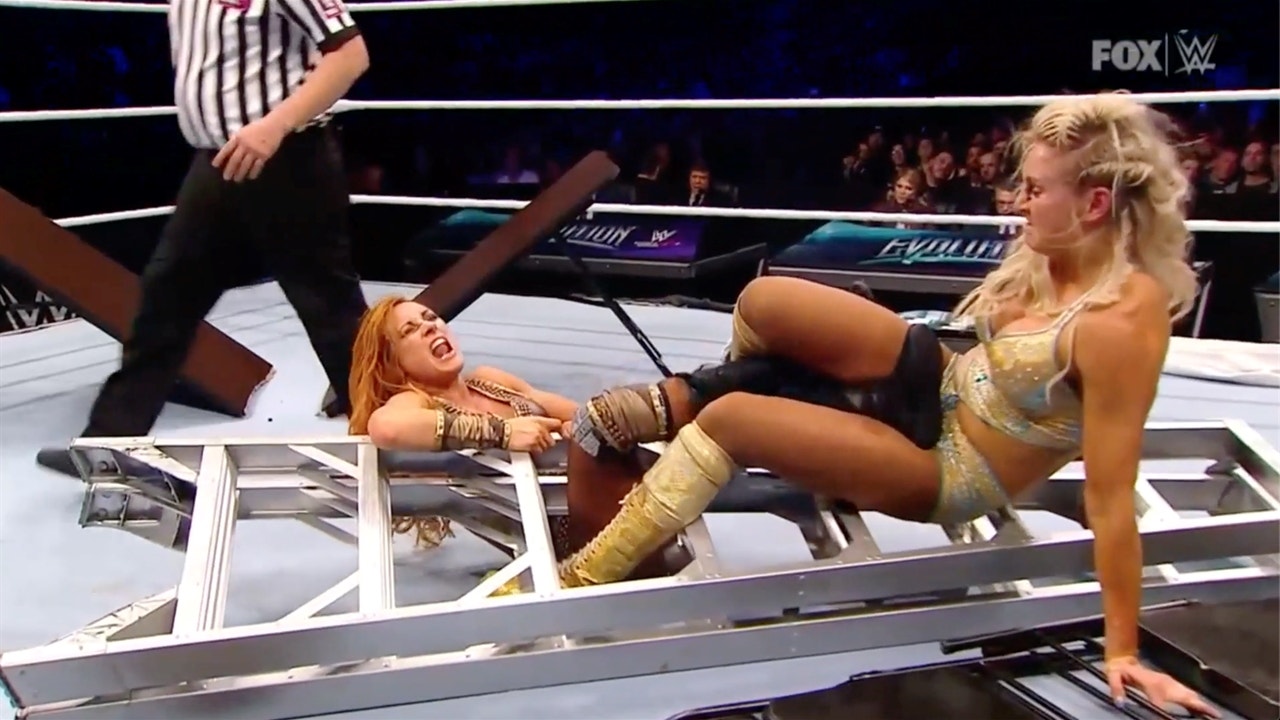 Re-live Becky Lynch and Charlotte Flair's brutal 'Last Woman Standing Match' at Evolution 2018
