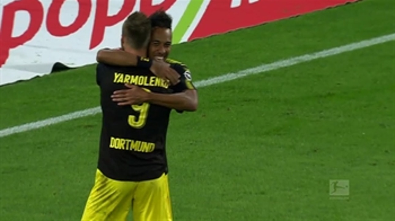 Pierre-Emerick Aubameyang taps one in for Dortmund ' 2017-18 Bundesliga Highlights