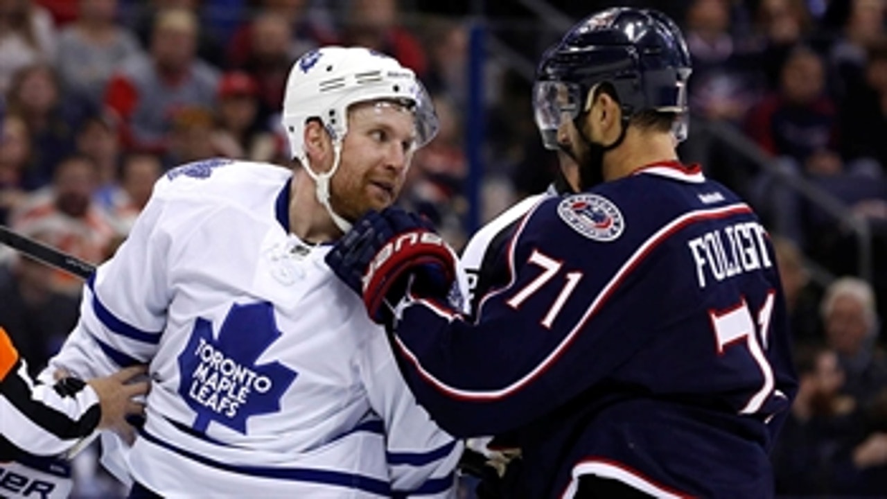 Blue Jackets can't keep up with Maple Leafs