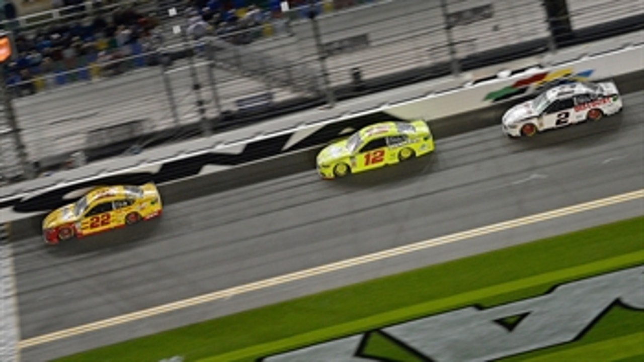 Joey Logano talks with Regan Smith about Penske's dominance at plate tracks
