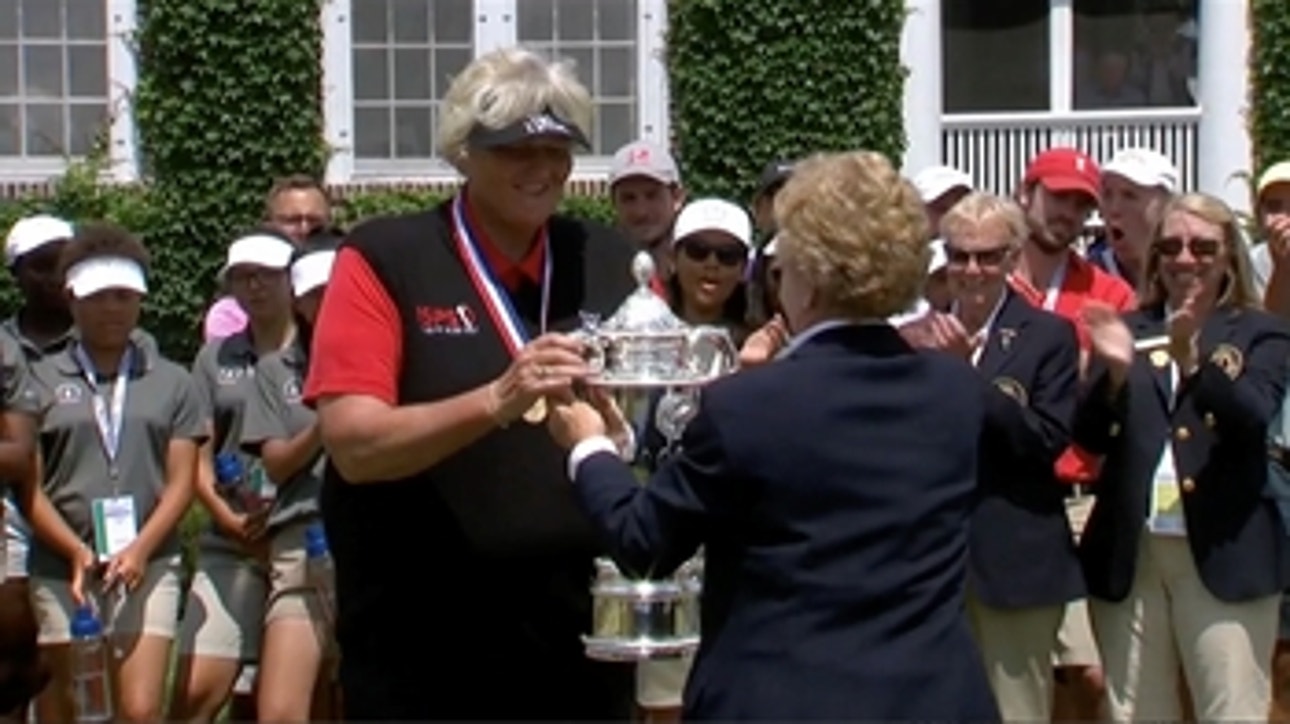 Laura Davies ends the weekend at 16-under par to win first US Senior Women's Open title