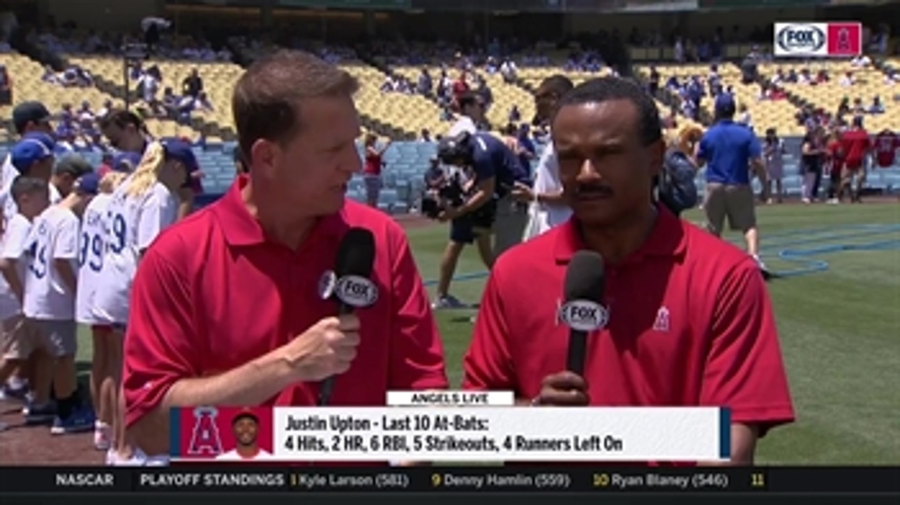 Justin Upton has been costly for the Angels in the outfield