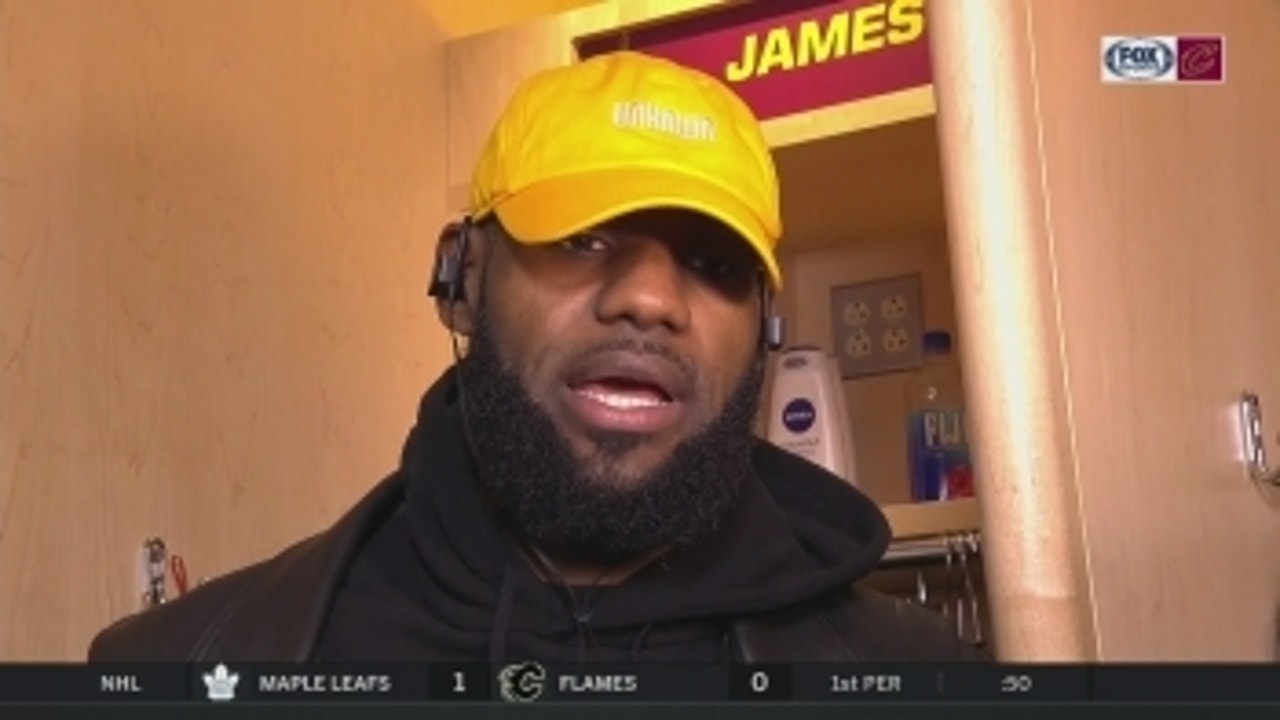 LeBron James reacts to his first career ejection