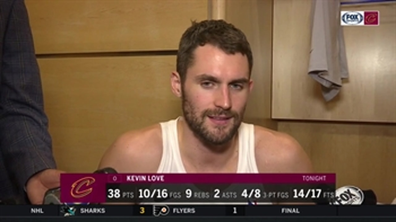 Kevin Love goes off for 32 pts in first half, credits Wade for closing out game