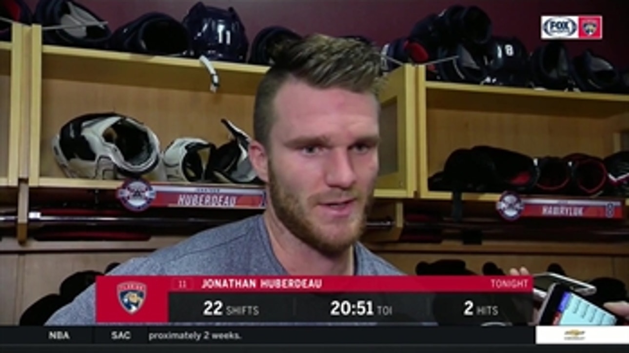 Jonathan Huberdeau on Panthers' effort falling short