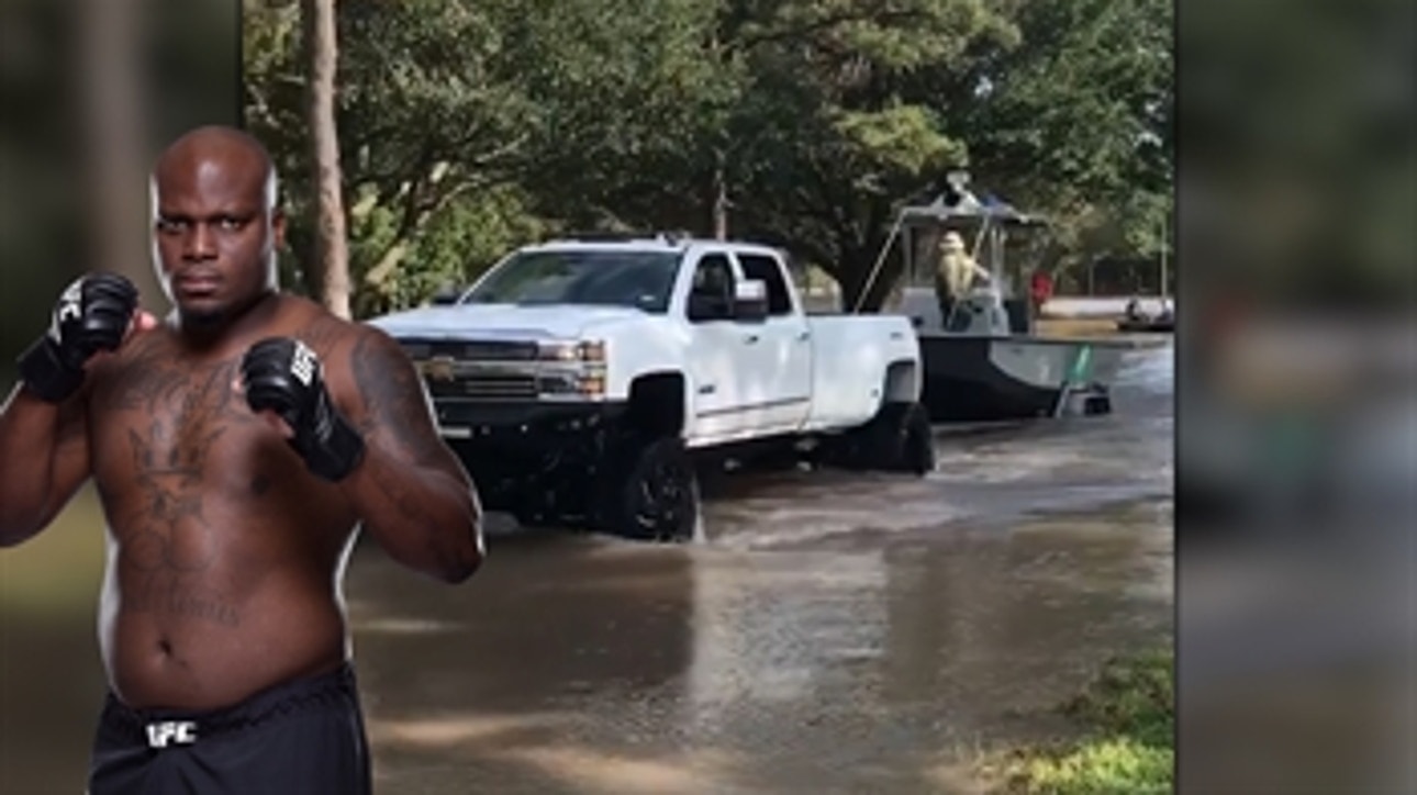 Derrick Lewis is helping out those affected by the flooding in Houston