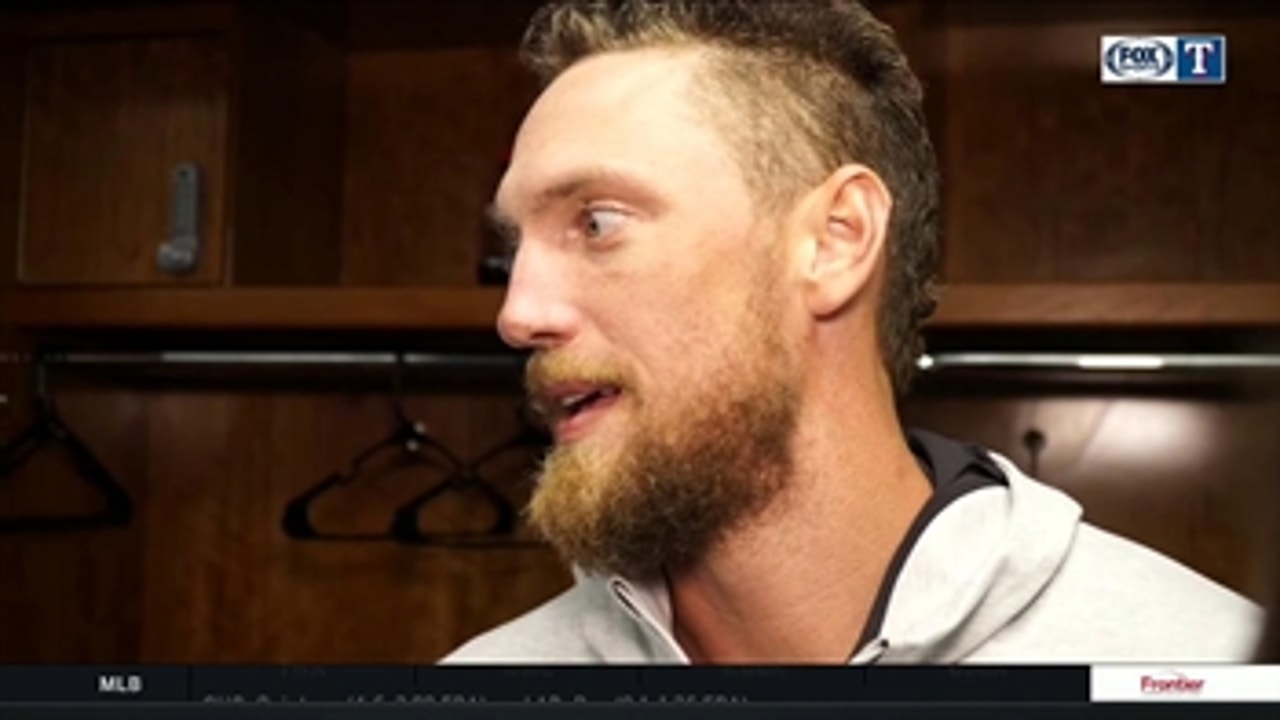 Hunter Pence on his injury in the Rangers loss to Reds