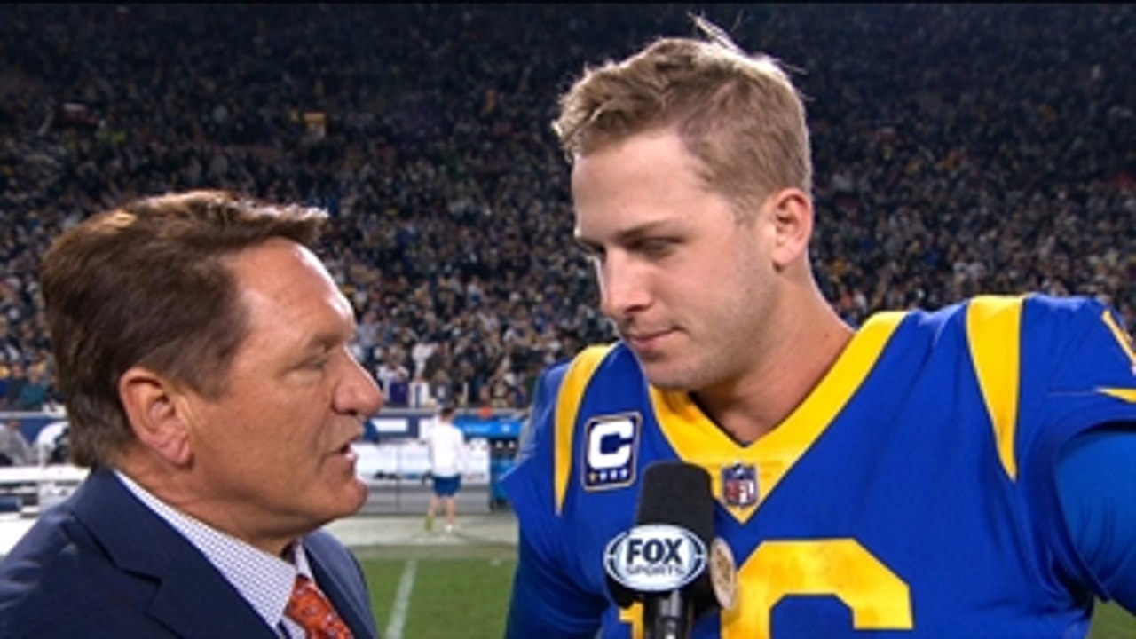 Jared Goff explains his 4th down run that sealed the game for the Rams