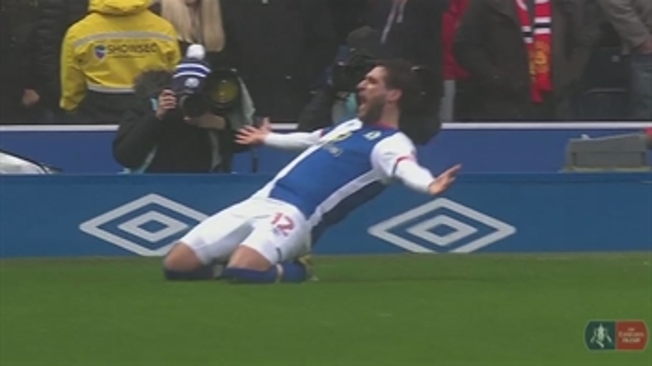 Danny Graham gives Blackburn the lead vs. Manchester United ' 2016-17 FA Cup Highlights