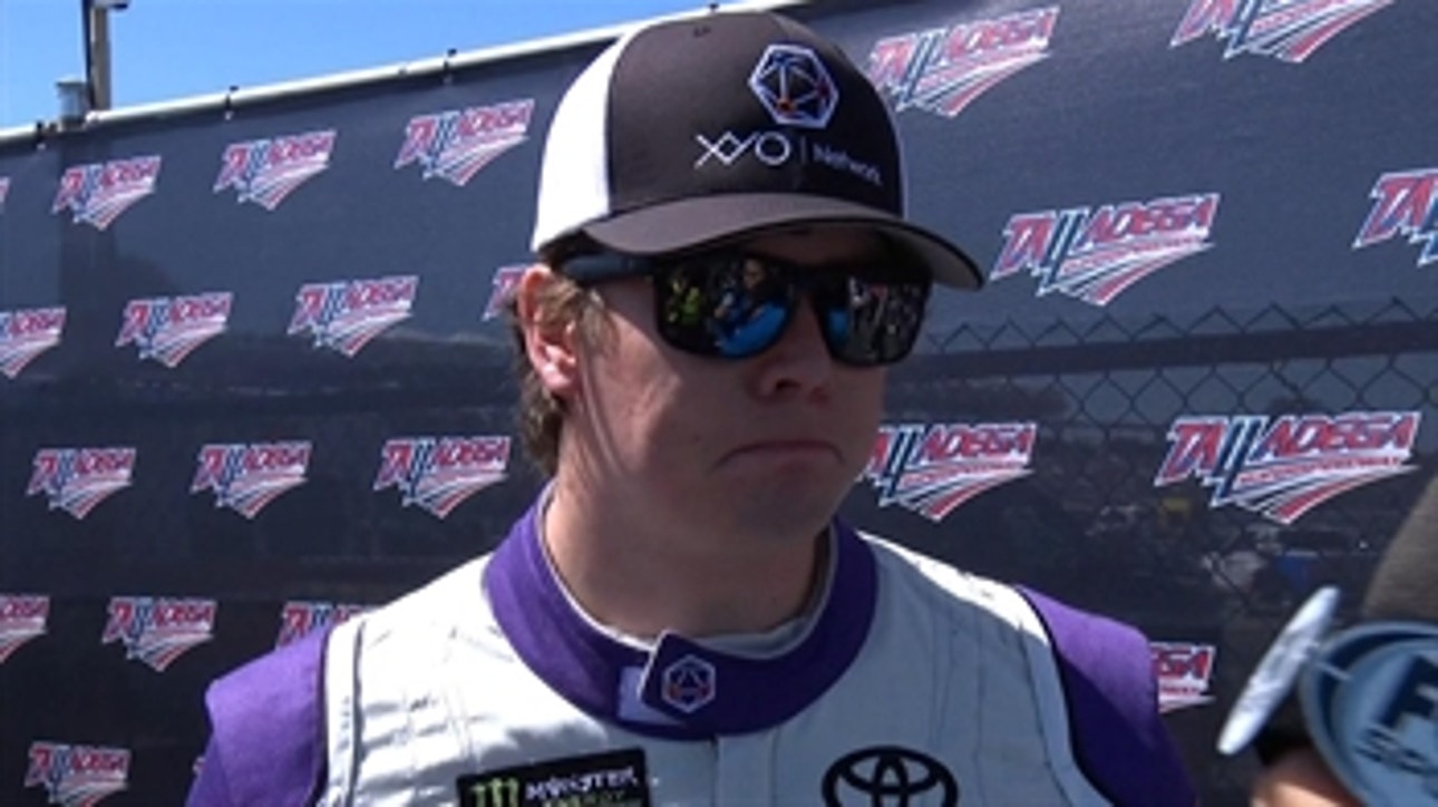 Erik Jones explains Talladega wreck: "I feel pretty bad about running everybody’s day" | 2018 TALLADEGA | FOX NASCAR