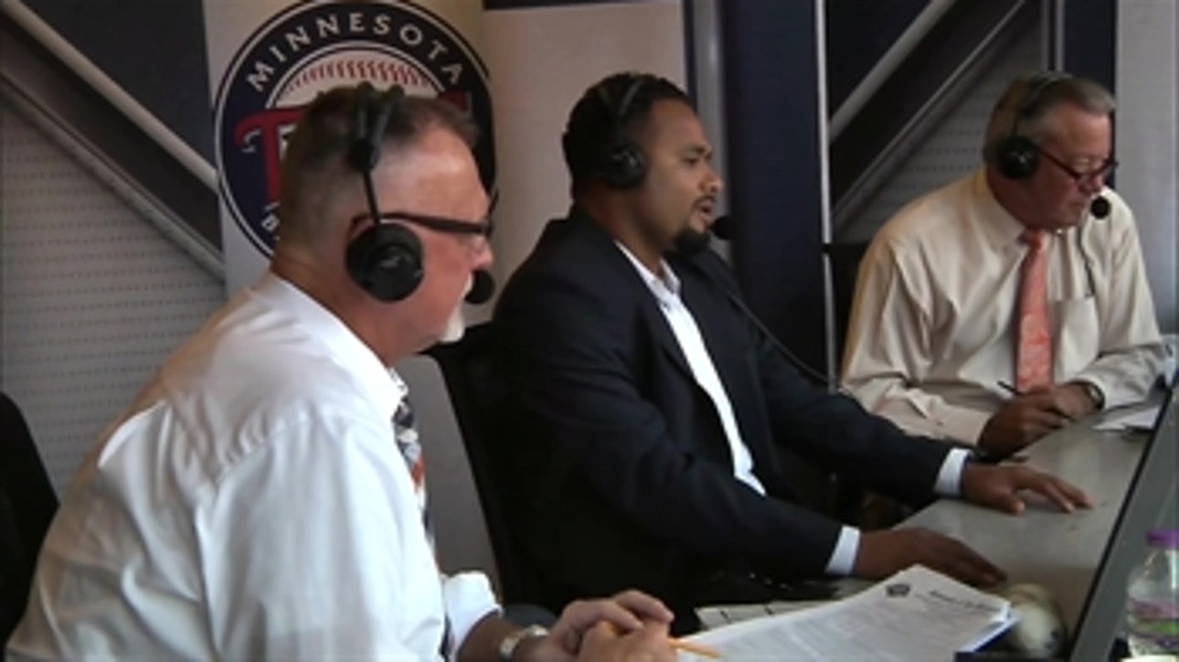 Twins great Johan Santana joins Bert and Dick in the booth