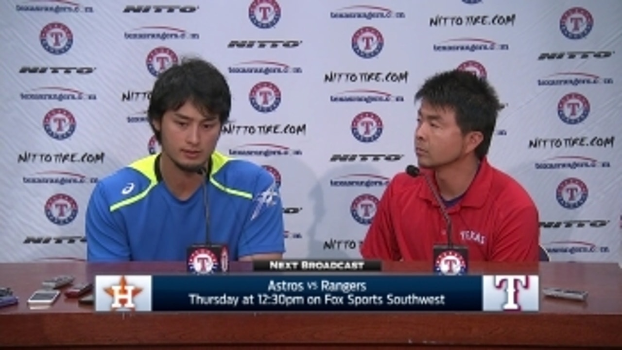 Yu Darvish on leaving game early with shoulder tightness