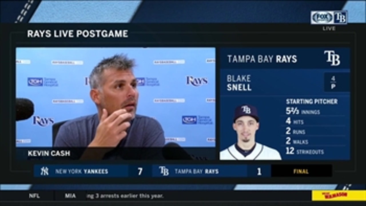 Kevin Cash on how Rays' bats were silenced against Masahiro Tanaka