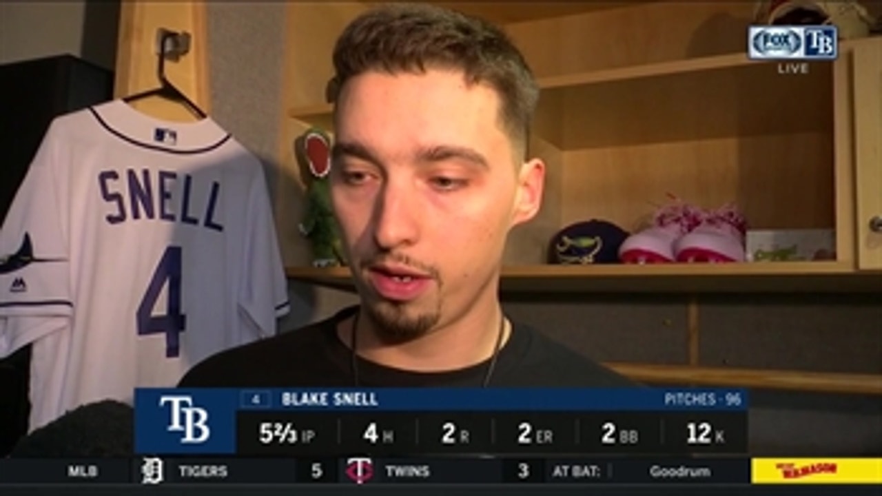 Blake Snell says he needs to be better moving forward