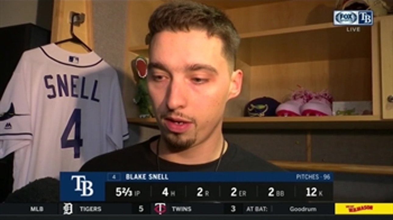 Blake Snell says he needs to be better moving forward