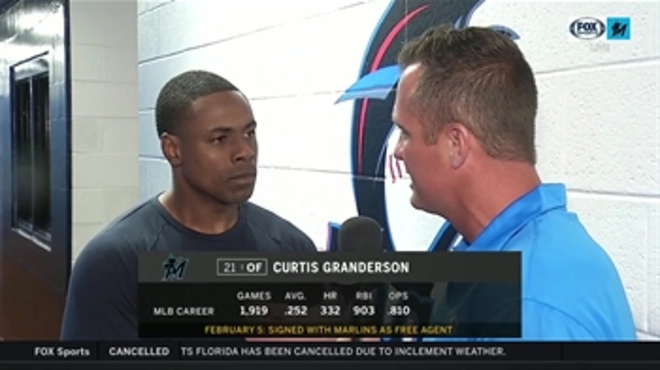 Marlins OF Curtis Granderson recaps spring training so far