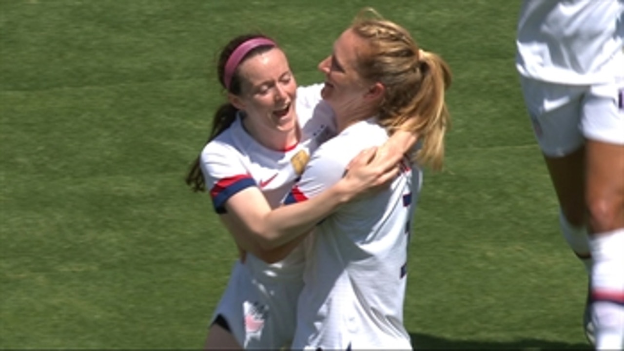 Sam Mewis gives USWNT 1-0 lead against South Africa ' International Friendly Highlights