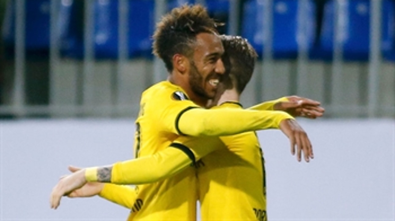 Aubameyang's sensational strike gives BVB 1-0 lead ' 2015-16 UEFA Europa League Highlights