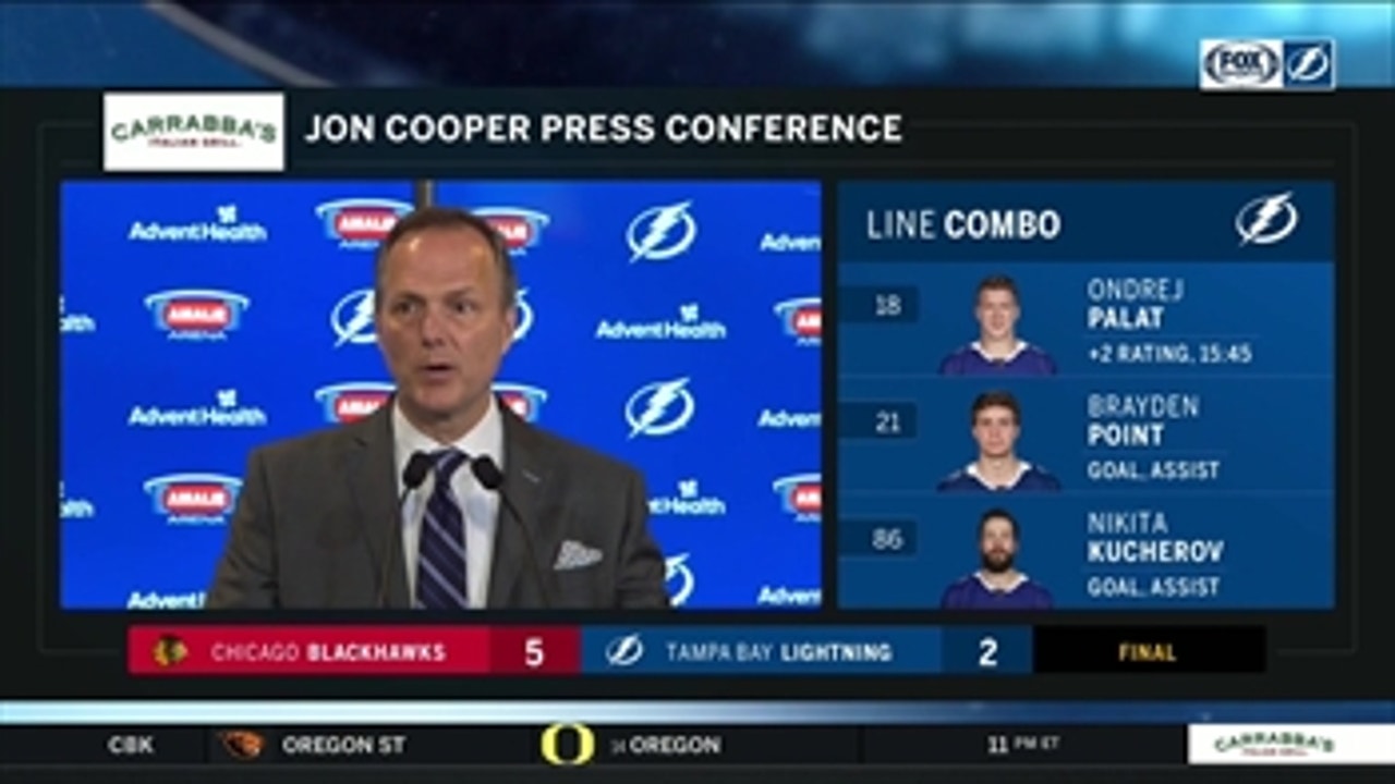 Jon Cooper talks about special teams, defense after 4th straight loss