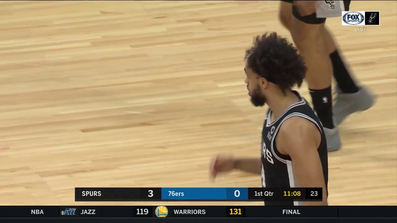 HIGHLIGHTS: Derrick White Knocks down the Jumper in the 1st